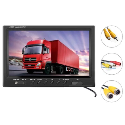 9" TFT LCD Car Rear View Headrest Monitor for Reverse Camera Truck Bus Parking - Image 1 of 4