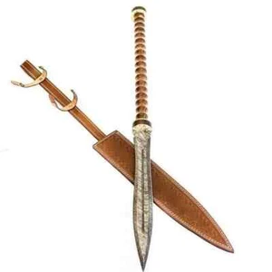 Custom Handmade Carbon Steel Blade Traditional Viking Spear | Camping 34 inches - Bild 1 von 1