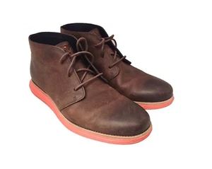 Cole Haan Lunargrand Hi-Top Leather Contrast Sole Sneakers - Picture 1 of 5