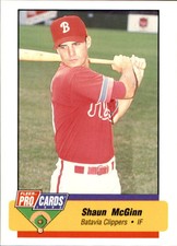 1994 Batavia Clippers Fleer/ProCards #3454 Shaun McGinn Montreal Quebec Canada