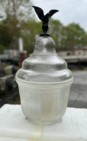New Vintage King Luminaire Glass Globe Only For Street Lamp Or Street Light, NYC Cover