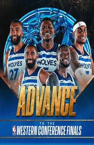 Minnesota Timberwolves Advance To Western Conference Finals Poster 11 x 17" - Picture 1 of 1