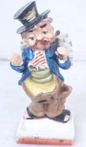 Carrito de estatuilla vintage Shields Fifth Avenue cerámica hobo payaso valet - Imagen 1 de 8