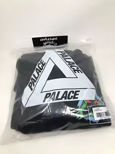 Felpa con cappuccio Palace Skateboards Tri Ripper taglia L Large nera NUOVA tri ferg - Foto 1 di 6