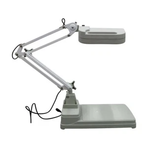 5x Lampada Lente di Ingrandimento da Banco per Lettura Riparazione ecc. Vetro formato 7x4,4 pollici 110 V 22 W - Foto 1 di 19