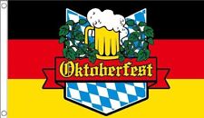 OKTOBERFEST FLAG 5' x 3' Bavaria German Germany Beer Festival Bar Pub Club 