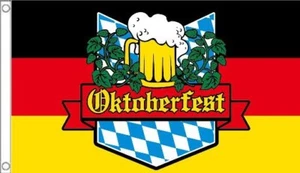 OKTOBERFEST FLAG 5' x 3' Bavaria German Germany Beer Festival Bar Pub Club - Picture 1 of 1