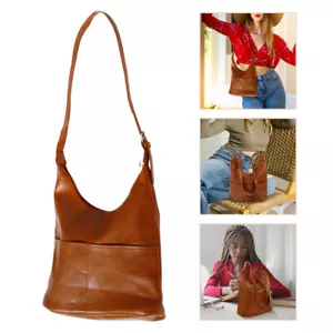 Handtaschen für Frauen groß Damen Handtasche Tasche Eimer weich Pu lässig Tasche Schulter - Bild 1 von 12