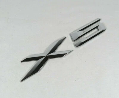 BMW X5 2000-2013 emblema para puerta levadiza trasera insignia cromada símbolo logotipo original OEM Foto 1 de 2