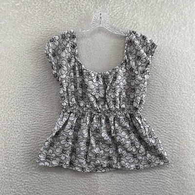 Top Babydoll Vintage Y2K L XL Floral Manga Gorra Boho Hada Grunge Capricho Foto 1 de 4