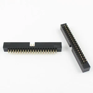 100 Stck. 2 mm 2,0 mm Rastermaß 40 Pin gerade Stecker ummantelt Box Header IDC Stecker - Bild 1 von 6