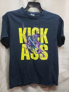 Vtg Y2K 2010 Kick Ass superhero dc marvel lionsgate shirt M - Picture 1 of 7