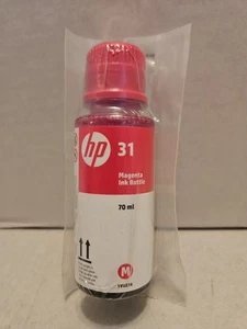 HP 31 Magenta Butelka z atramentem 70ml 1VU27A - Nowa (bez pudełka) 11/2025 E - Zdjęcie 1 z 4