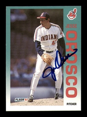Jesse Orosco Autographed Signed 1992 Fleer Card #121 Cleveland Indians - Image 1 of 2
