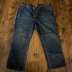 Pantalones de mezclilla Carhartt para hombre 44x28,5 calce relajado lavado oscuro - Imagen 1 de 8