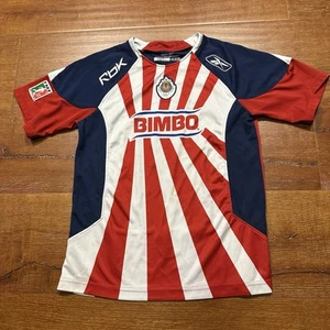 Vintage Reebok Chivas De Guadalajara Soccer Jersey Youth 10 Futbol Retro VTG - Picture 1 of 16