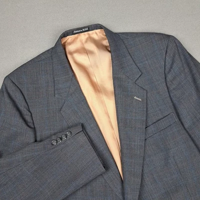 Blazer de Colección ARNIE Arnold Palmer Para Hombres 42R Gris Azul Abrigo Deportivo de Lana a Cuadros EE. UU. Foto 1 de 4