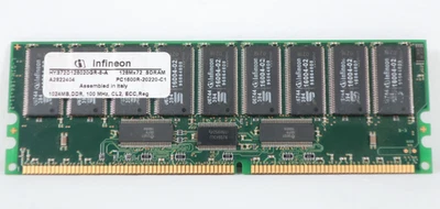 Infineon HY372D128020GR-8-A 128MB SDRAM PC1600R-20220-C1 - Image 1 of 4