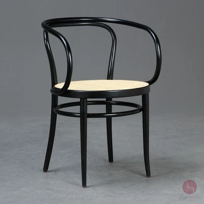 Thonet 209 Wiener Kaffeehausstuhl Bugholz Stuhl Schwarz mit neuem Geflecht TOP - Bild 1 von 4