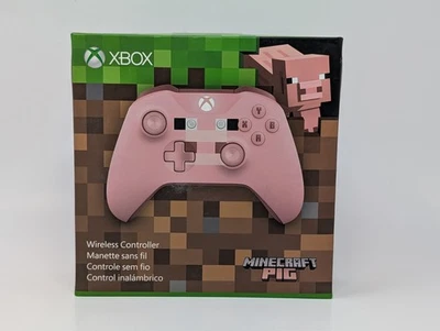 Microsoft Xbox One Wireless Controller Minecraft Pig Pink - CIB Rare - Image 1 of 4