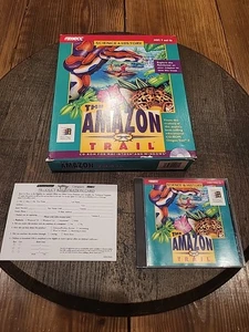 The Amazon Trail (PC, 1996) versione 1.2 Mecc Windows Mac con scatola gioco PC vintage - Foto 1 di 15