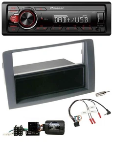 Pioneer MP3 1DIN DAB USB Lenkrad Autoradio für Fiat Idea 2006-2011 grau - Bild 1 von 11