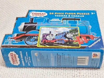 2012 RAVENSBURGER THOMAS & CHARLIE TRAIN 24 PIECE FLOOR PUZZLE COMPLETE IN BOX - Image 1 of 4