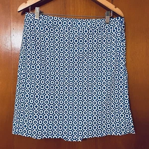 Rip Skirt Hawaii Blue Dot Print Length 2 Size Medium - Picture 1 of 8