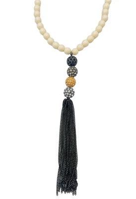 Retired Stella & Dot Revival Tassel Necklace - Image 1 of 4