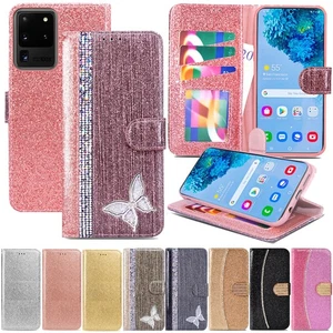 Book Case For Samsung Galaxy S21 S20 S10 S9 S8 Plus Ultra S10E 5G Wallet Cover - Picture 1 of 11