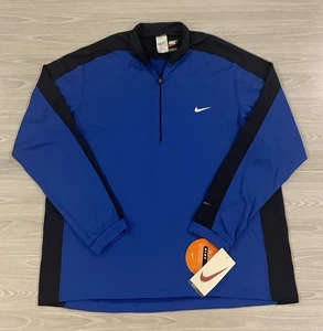 Neu! Vintage 90s Nike Dri-Fit Running Top Blue Long Sleeve Gym Men’s Size 2XL - Bild 1 von 6