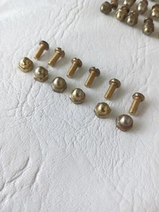  Replacement Nuts and Bolts for Touch Lamp Glass Panels Or Glass Shade Lot of 6 - Picture 1 of 5