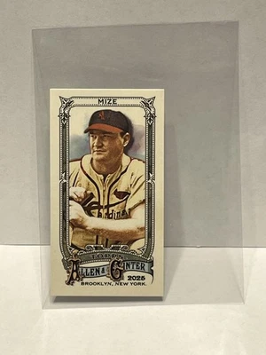 Allen Ginter Mini Allen & Ginter 2025 trasero paralelo Johnny Mize Foto 1 de 2