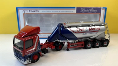 CORGI 75901 LEYLAND DAF 85 POWDER TANKER CYRIL KNOWLES LTD / MIB - Image 1 of 4