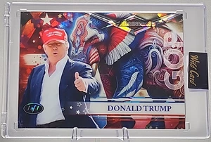 Donald Trump 1/1 2025 Wild Card Alumination Cracked Ice Thumbs Up MAGA GOP POTUS - Bild 1 von 2