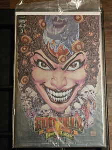 Godzilla VS MMPR II #3 FREDDIE WILLIAMS EXCLUSIVE FOIL VARIANT IDW Comics NM - Picture 1 of 8