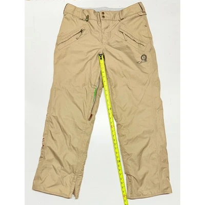 Volcom Snowboard Ski Pants Women's Tan L Waterproof Insulated Snow Gear - Image 1 of 4