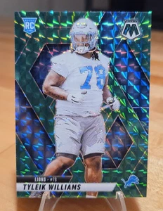 2025 Panini Mosaic Green Prizm #397 Tyleik Williams (RC) Detroit Lions 🔥🔥🐸🐸 - Picture 1 of 4