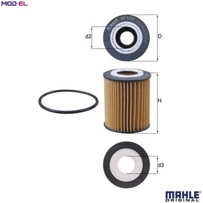 OIL FILTER OX 1237D FOR PEUGEOT PARTNER/Box/Body/MPV 2008/II/SUV EXPERT/Van 1.5L - Image 1 of 4