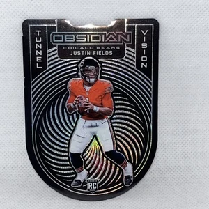 2021 Panini Obsidian Justin Fields /35 Tunnel Vision RC SSP Rookie NY Jets NFL - Picture 1 of 6