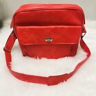 Vintage Samsonite Silhouette Red Travel Bag Carry On 60S 70S Large Shoulder