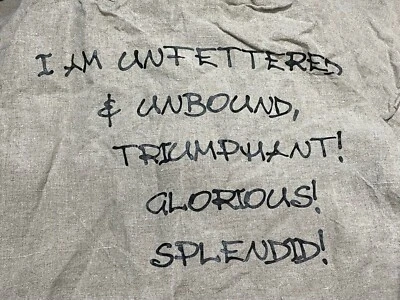 Vintage FLAX by Jeanne Engelhart Affirmation Slipcover 100% Linen Dining Chairs - Image 1 of 4