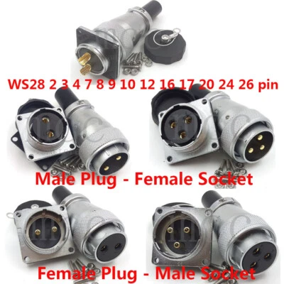 WEIPU WS28 2-35 Pin Panel Mount CNC Power Connector, Aviation Connector Plug - Image 1 of 4