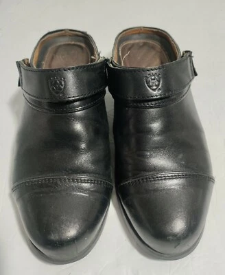 Ariat Women's Size 6.5 B Black Leather Cap Toe SportConvertible Mules Shoes - Image 1 of 4