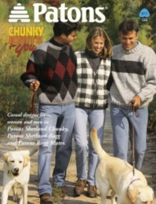 Chunky Knits for You Patons Pattern Book 500911 - Image 1 of 4