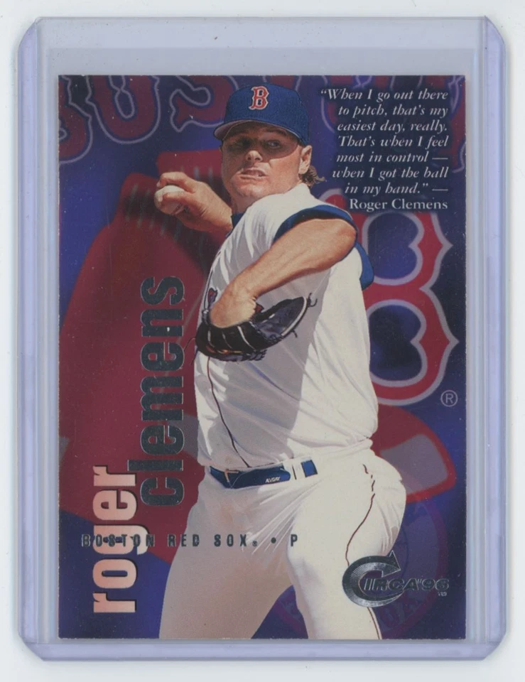 1996 Circa Roger Clemens . Boston Red Sox #10 - Image 1 of 2