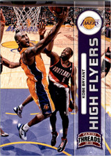 2012-13 Panini Threads High Flyers Lakers Basketball Card #25 Kobe Bryant 
