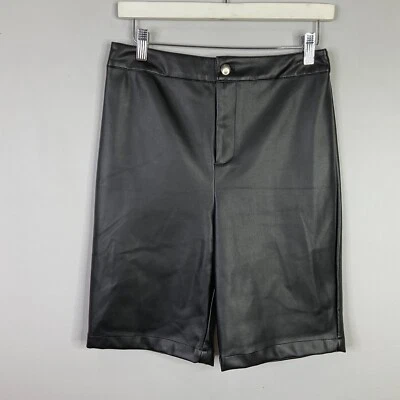 Шорты женские Express X Olivia Culpo размер 6 веганская кожа черные - Изображение 1 из 4