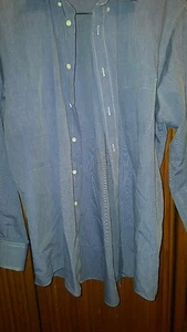 BURBERRYS OF LONDON 100% COTTON IMPORTED FABRIC MADE IN USA 16 1/2 3/4 MEN SHIRT - Picture 1 of 7
