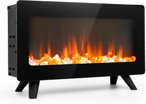 16" Freestanding Electric Fireplace Heater - Fire Places Electric Fireplace Stov - Picture 1 of 12